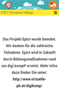 Mobile Screenshot of epict.virtuelle-ph.at